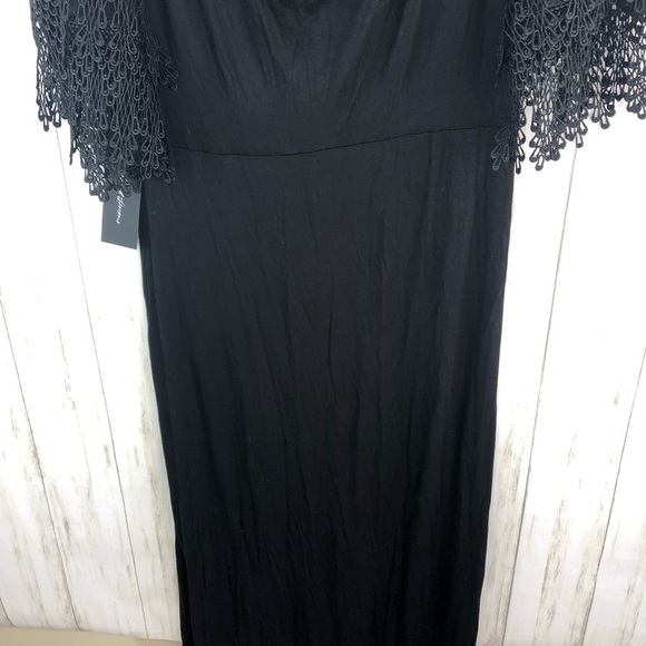 For Love and Lemons NWT maxi black crochet dress - Picture 8 of 8
